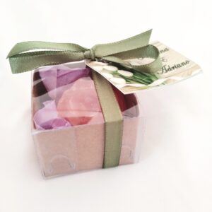 Kit 30 florzinha sabonete caixa lembrancinhas