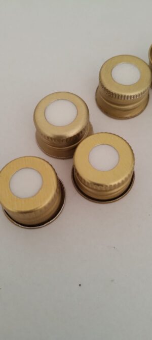 Tampa rosca furo dourada r 18/410