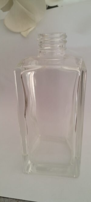 frasco vidro Square 250ml transparente r28 - Imagem 2
