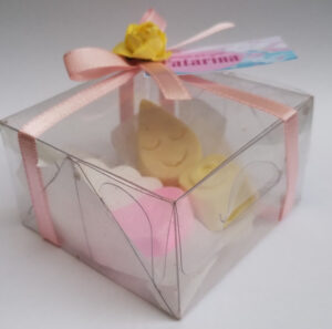 Caixa 04 mini sabonetes chuva de amor