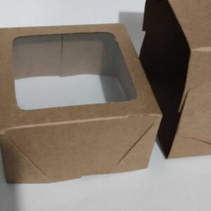 Caixa Kraft 7x7 com visor