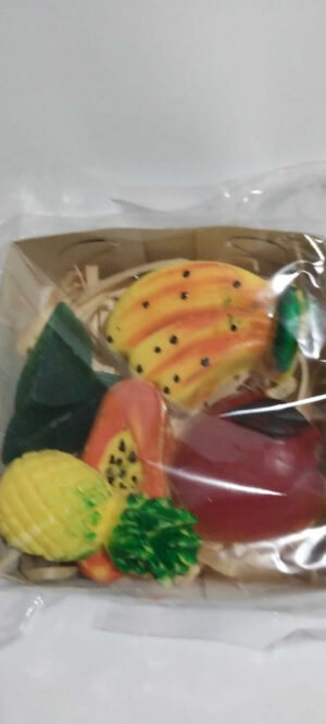 Cestinha mini frutas lembrancinhas