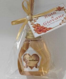 Mini aroma Casamento dourado lembrancinhas