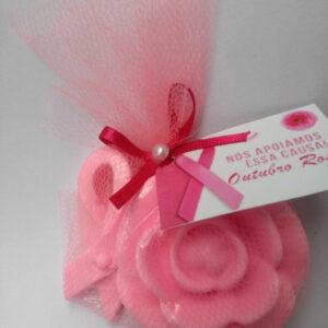 Outubro rosa sabonete lembrancinhas