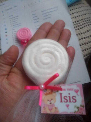 Pirulito de sabonetes peq lembrancinhas