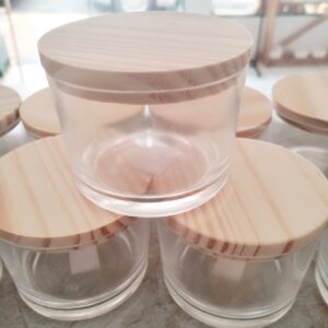 Pote vidro 156ml tampa pinus